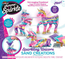 تحميل الصورة في عارض المعرض ، Shimmer ’N Sparkle - Sparkling Unicorn Sand Art Creations | Art and Craft Set by Cra-Z-Art for Kids Age 6+
