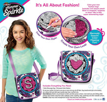 تحميل الصورة في عارض المعرض ، Shimmer ‘n Sparkle Color Your Own Magic Sequins Messenger Bag | Art and Craft Set by Cra-Z-Art for Kids Age 6+
