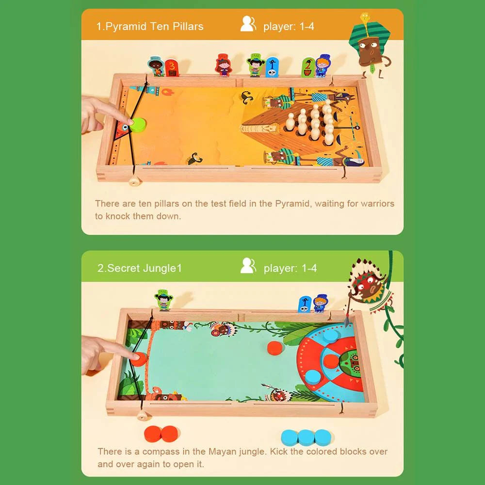 Mideer 10-in-1 Carrom Board Game | Brain Games Toy for Kids and Adults