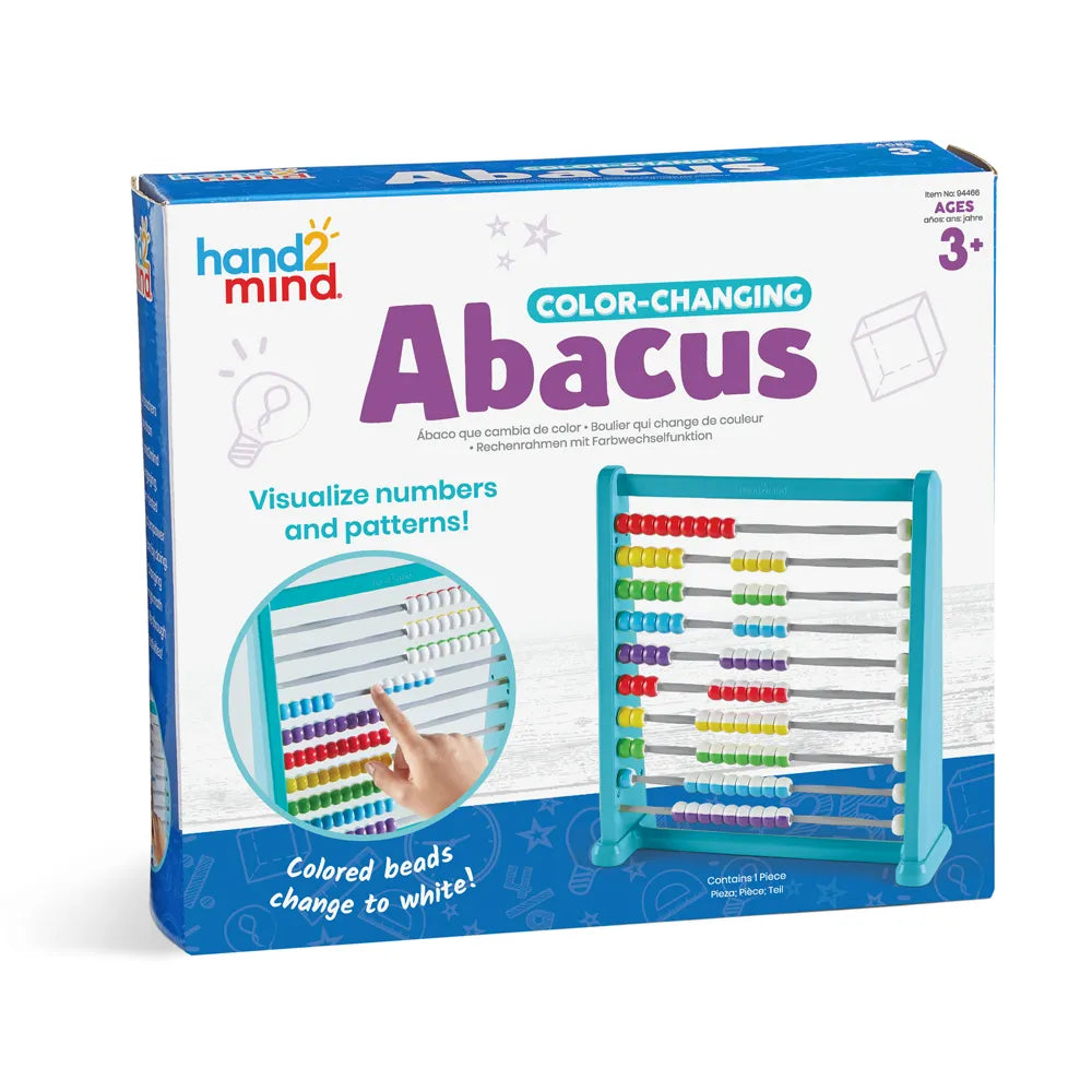 Color-Changing Abacus - 94466 | Math Set by Learning Resources hand2mind US for Kids Age 3+