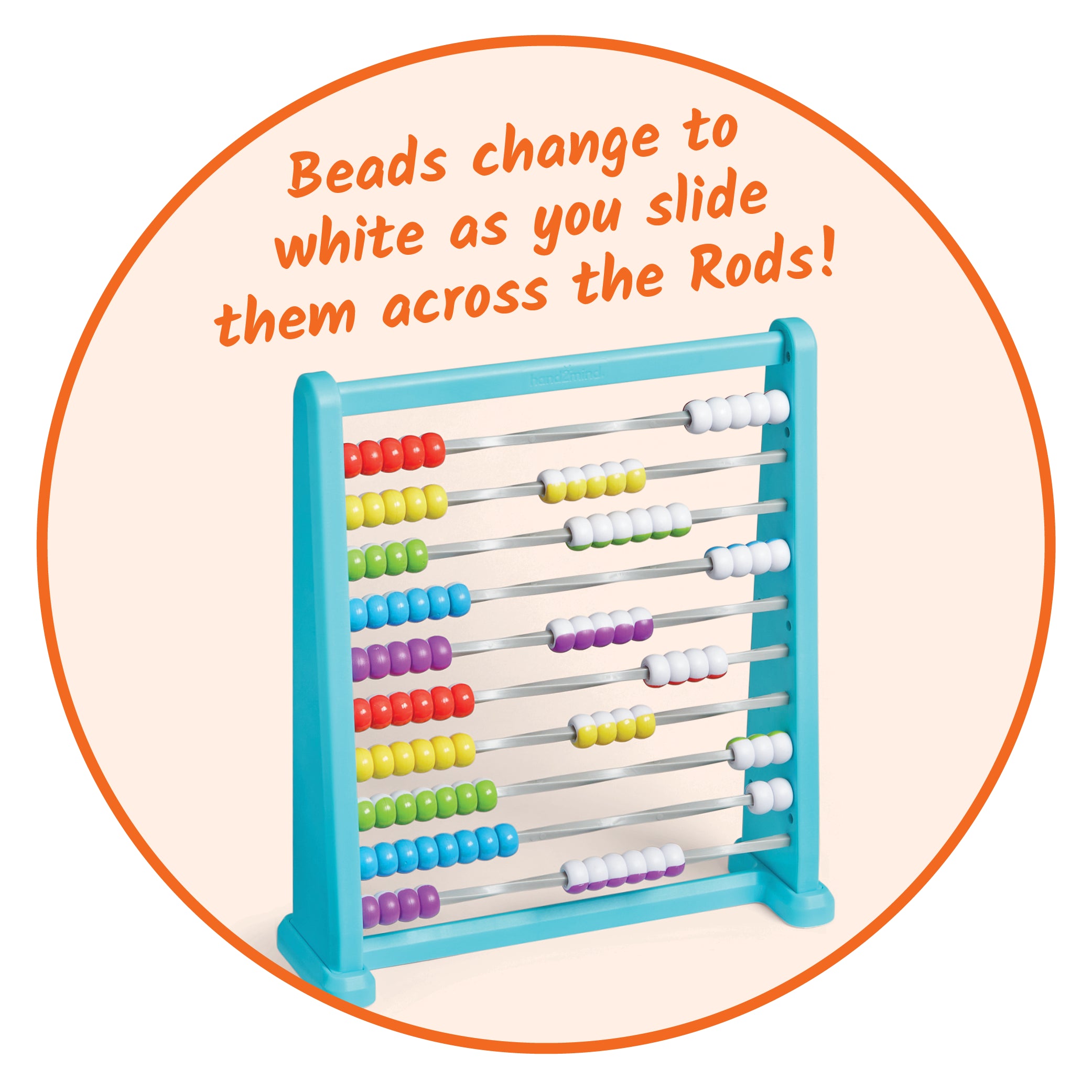 Color-Changing Abacus - 94466 | Math Set by Learning Resources hand2mind US for Kids Age 3+