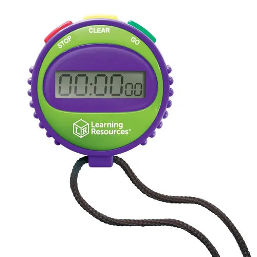 Learning Resources Simple Stopwatch - LER0808 | Classroom Math Set for kids Age 5+