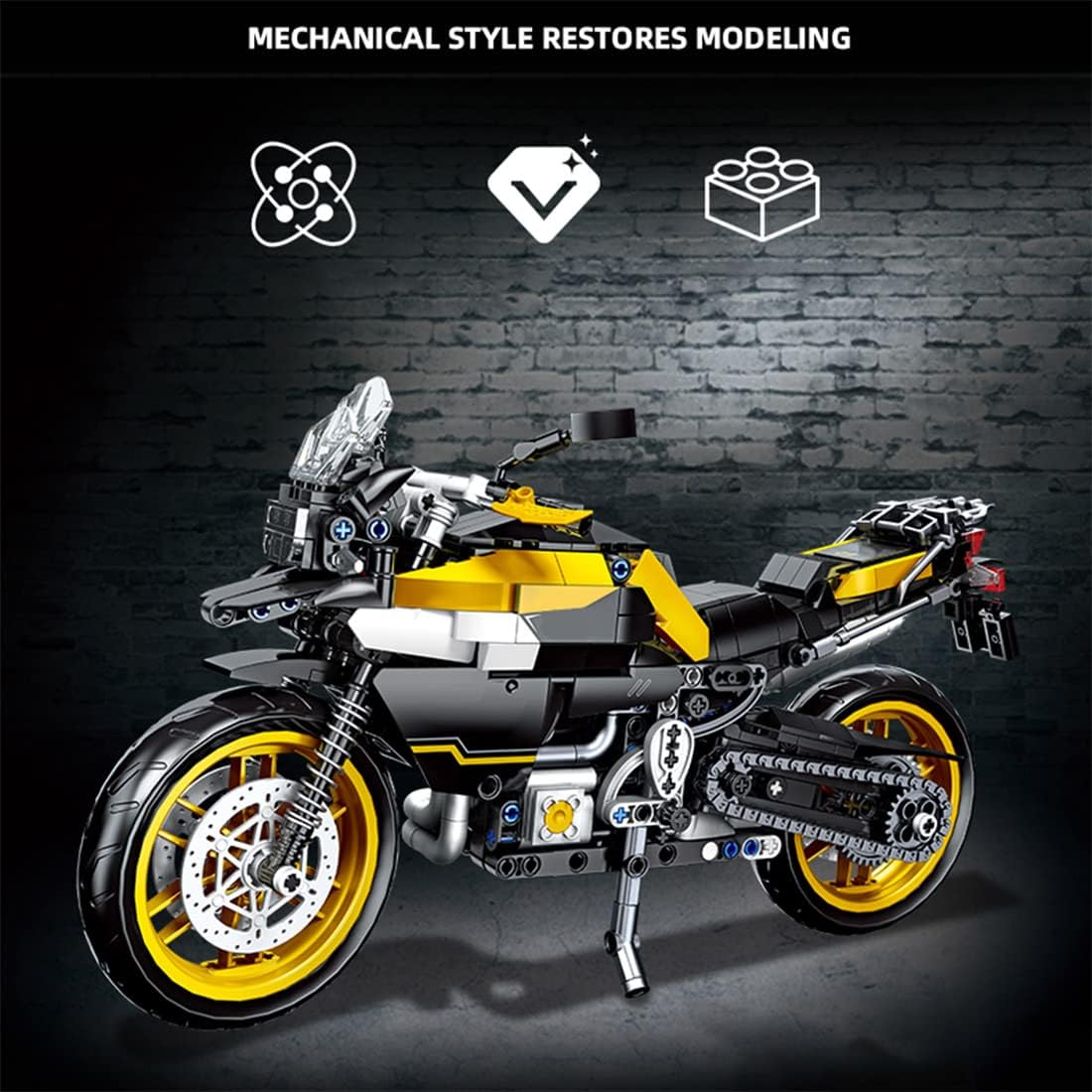 Sluban R1250 GS Motorcycle | 200 pcs Bricks Construction toy for Kids Age 10+