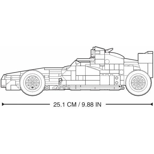 Sluban PowerBricks - RC F1 Car | 423 pcs Construct Set Lego-like for Kids Age 8+