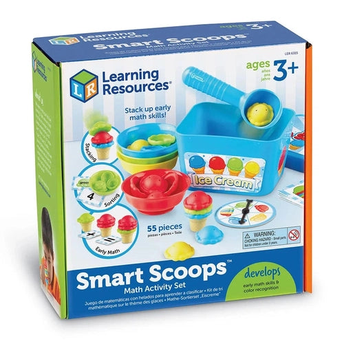 تم تعيين نشاط الرياضيات Smart Scoops ™ بواسطة Learning Resources US للأطفال من سن 3 أعوام فما فوق