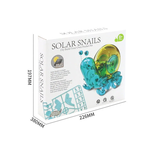 Snail Solar Robot + Cutter | Cute DIY Building Science Experiment Puzzle Kit | Age 8+