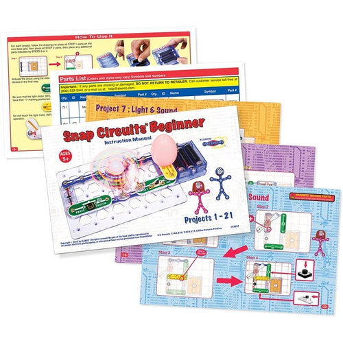 Snap Circuits® Beginner - Enjoy 20 Projects | SCB-20 by Elenco US | Age 5+