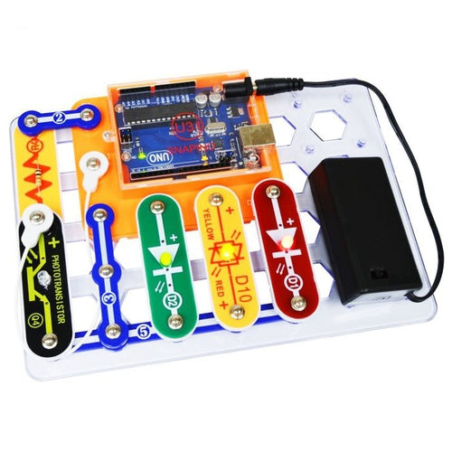 Snap Circuits® Snapino™ - Making Coding A Snap - Enjoy 20 Arduino projects | SC-SNAPINO by Elenco | Age 12+