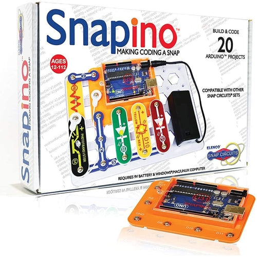 Snap Circuits® Snapino™ - Making Coding A Snap - Enjoy 20 Arduino projects | SC-SNAPINO by Elenco | Age 12+