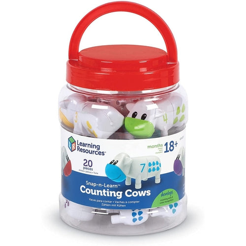 Snap-n-Learn™ Counting Cows | Counting and Sorting Fun Set, Early Math Skill | Set of 20 by Learning Resources US | Age 1.5+