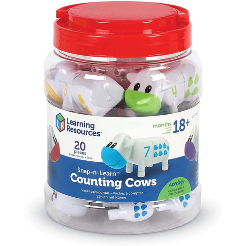 Snap-n-Learn™ Counting Cows | Counting and Sorting Fun Set, Early Math Skill | Set of 20 by Learning Resources US | Age 1.5+