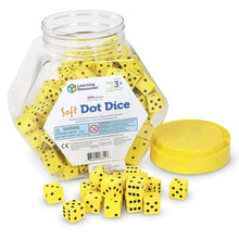 Load image into Gallery viewer, Soft Foam Dot Dice (Set of 200) | Math Set by Learning Resources US for Kids age 3+
