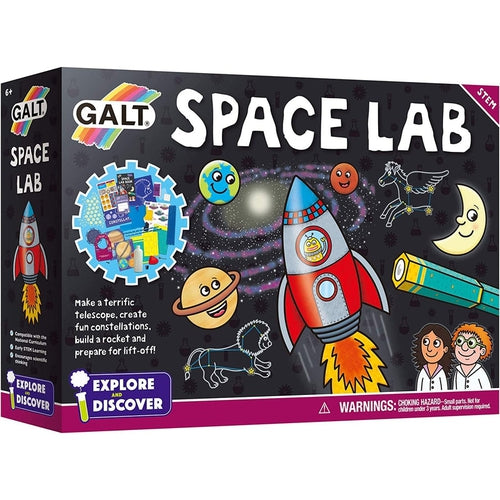 معمل الفضاء - قم ببناء تلسكوب وصاروخ والمزيد | Science Kit من Galt UK | الأعمار 6+