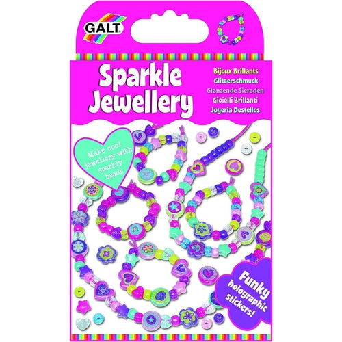 Sparkle Jewellery | Make cool jewellery with sparkly beads | Art & Craft set by Galt UK | Ages 5+