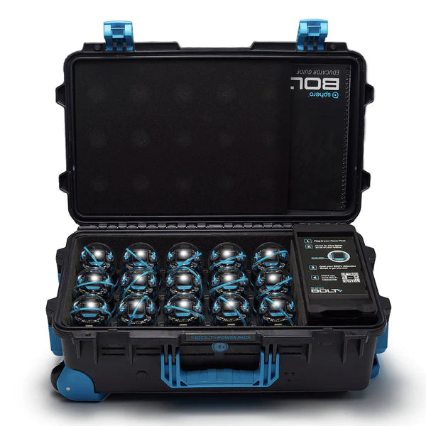 Sphero BOLT+ Power Pack ‎- 15 units of the New Bolt Plus, charging case and more resources | STEM Coding Robot Classroom Kit for Students Grades 3–10