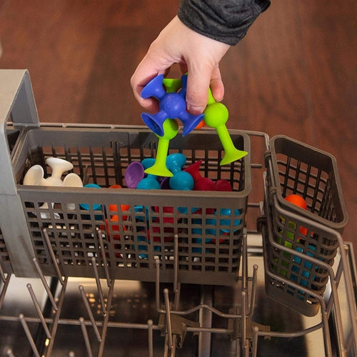 Squigz سٹارٹر کٹ - FA088 | 22 ٹکڑے مانٹیسوری / سینسری سیٹ بذریعہ فیٹ برین یو ایس برائے بچے 1+ سال