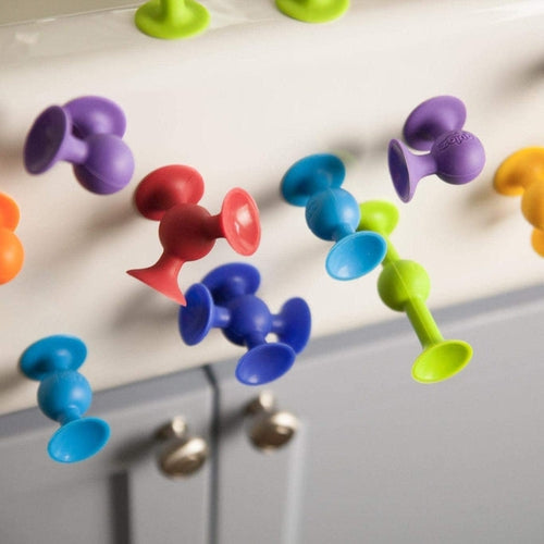 Squigz سٹارٹر کٹ - FA088 | 22 ٹکڑے مانٹیسوری / سینسری سیٹ بذریعہ فیٹ برین یو ایس برائے بچے 1+ سال