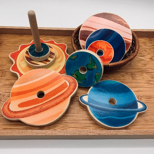 Mideer Stacking Toy - Planets | Science Educationa Toy for Kids Ages 2+