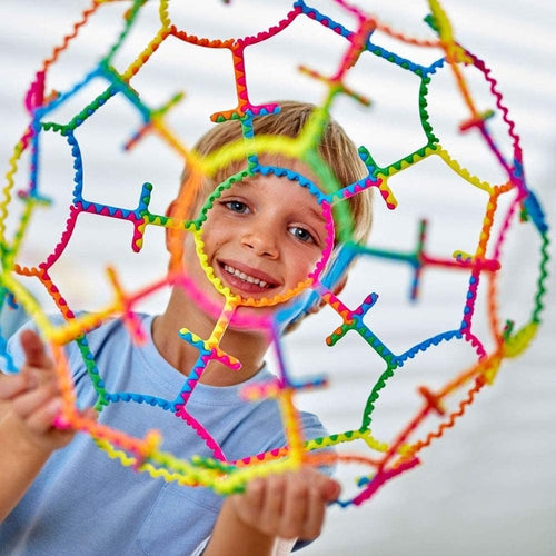 تنوں (60 کا ٹب) - لچکدار 3D بنانے والا کھلونا | 5+ سال کی عمر کے بچوں کے لیے سیکھنے کے وسائل US کے ذریعے تعمیر کا سیٹ 