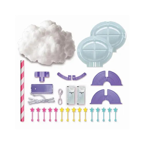 4M KidzMaker Make Your Own Fluffy Cloud Light - 04803 | Art / Craft Set for Kids 5+