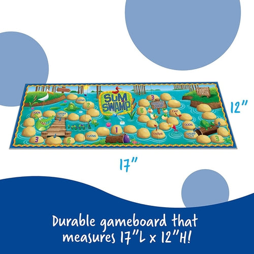 Sum Swamp, 8 Pieces Board Game | Math Set by Learning Resources US | Age 5+