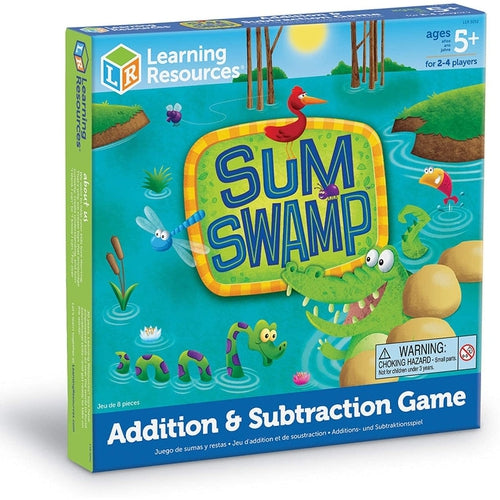 Sum Swamp, 8 Pieces Board Game | Math Set by Learning Resources US | Age 5+