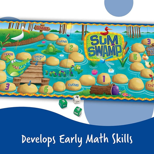 Sum Swamp, 8 Pieces Board Game | Math Set by Learning Resources US | Age 5+