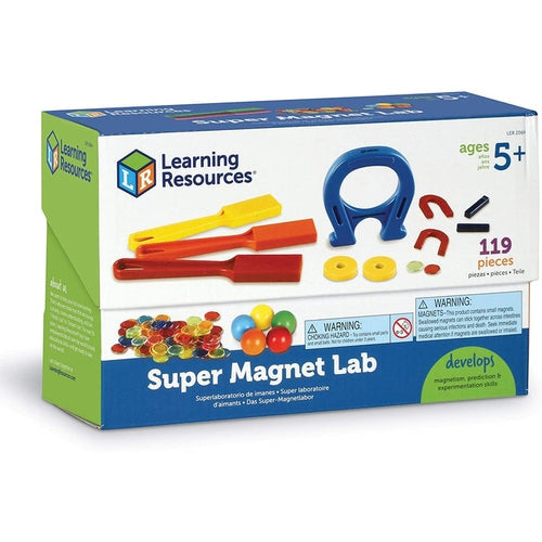 Super Magnet Lab Kit | 119 Pieces Science Set by Learning Resources | Ages 5+