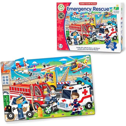 The Learning Journey Floor Puzzles Emergency Rescue Jumbo | Construction Toy Set for Kids Age 3+
