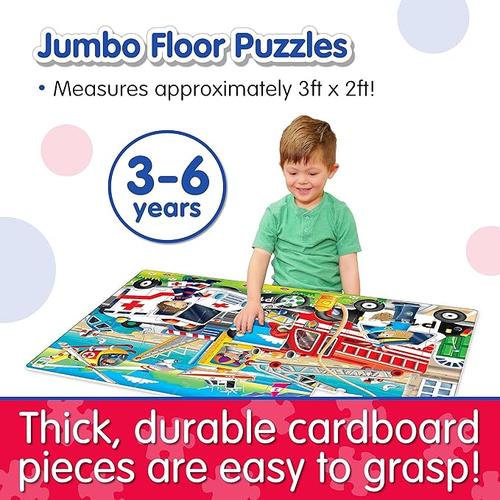 The Learning Journey Floor Puzzles Emergency Rescue Jumbo | Construction Toy Set for Kids Age 3+