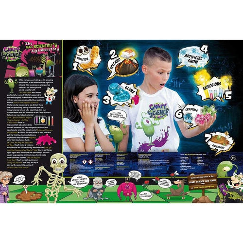 The Mad Scientist's Big Laboratory | Educational Science kit by Lisciani Crazy Science IT | Age 8+