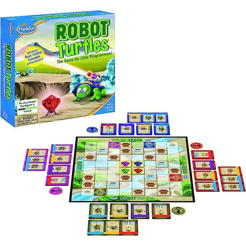 Think Fun Robot Turtles - Coding Board Game for Preschoolers | Educational Set for Kids Age 4+