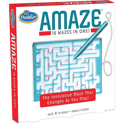 ThinkFun Amaze - 16 Mazes Challenge | Educational Set for Kids Age 8+