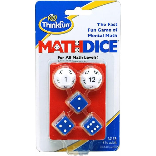 ThinkFun Math Dice - لعبة النرد الممتعة للرياضيات العقلية | ألعاب تعليمية للأطفال من سن 8 سنوات فما فوق