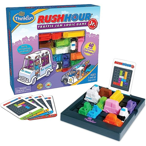 ThinkFun Rush Hour Junior - Traffic Jam Logic Game | Educational Toy for Kids Age 5+