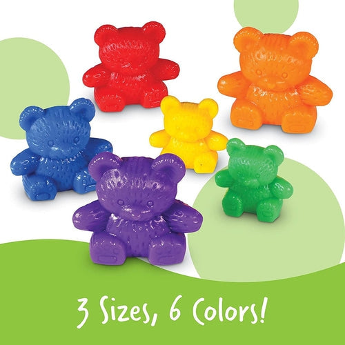 Three Bear Family® Counters | Counting and Sorting Fun Set, Early Math Skill | Set of 96 by Learning Resources US | Age 3+