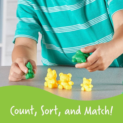 Three Bear Family® Counters | Counting and Sorting Fun Set, Early Math Skill | Set of 96 by Learning Resources US | Age 3+