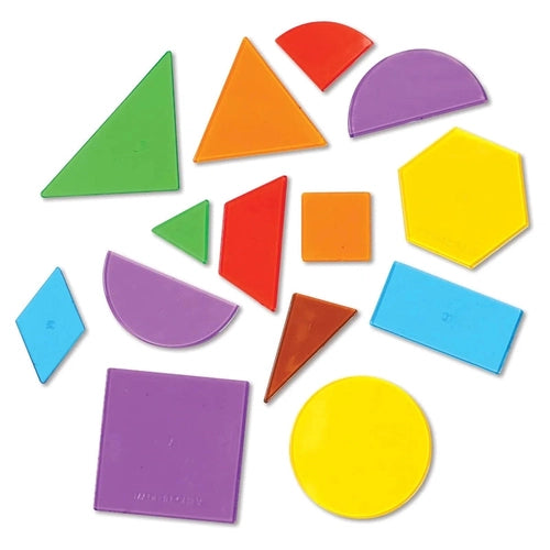 Translucent Geometric Shapes (Set of 408) | Math Set by Learning Resources US | Age 4+