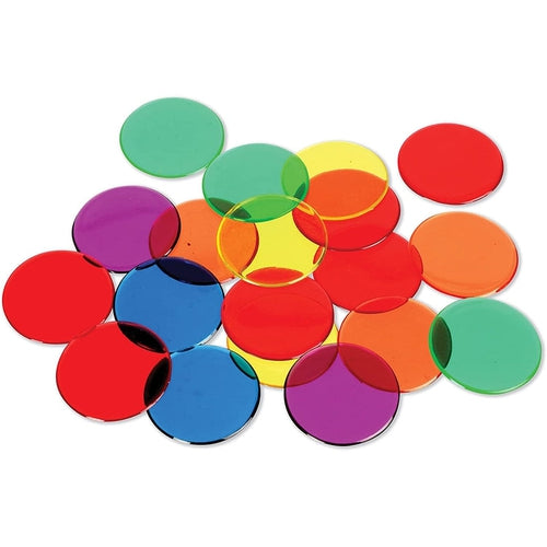 Transparent Color Counting Chips | Set of 250 Assorted Colored Chips | Multicolor Math Set by Learning Resources US | Ages 5+
