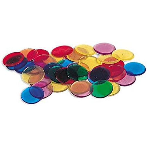 Transparent Color Counting Chips | Set of 250 Assorted Colored Chips | Multicolor Math Set by Learning Resources US | Age 5+