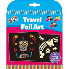 Load image into Gallery viewer, Travel Foil Art  | 8 Pictures with 12 Foil sheets | Art &amp; Craft set by Galt UK | Ages 4+
