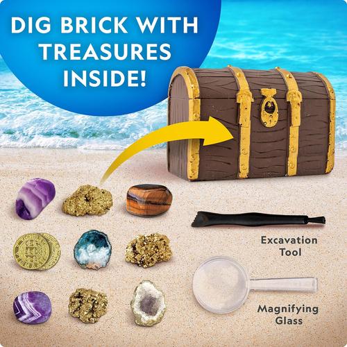 National Geographic Pirate Treasure Dig Kit | Science Educational Toy for Kids Age 8+