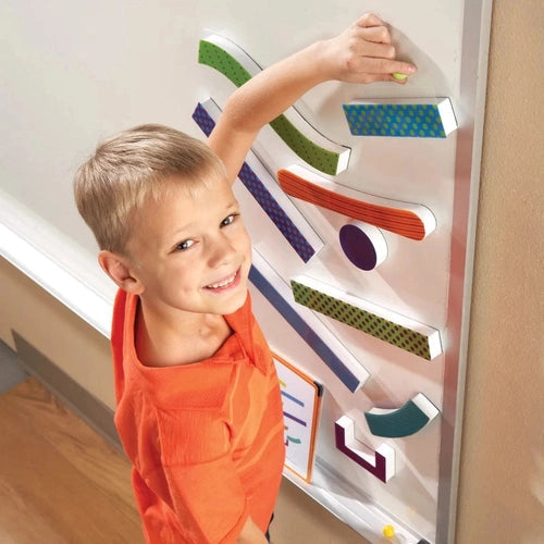 Tumble Trax® Magnetic Marble Run | 28-Piece Math Set by Learning Resources | Age 5+