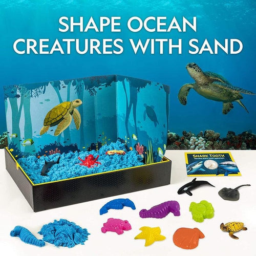 Ultimate Ocean Play Sand Kit | Science Set by National Geographic | Age 3+