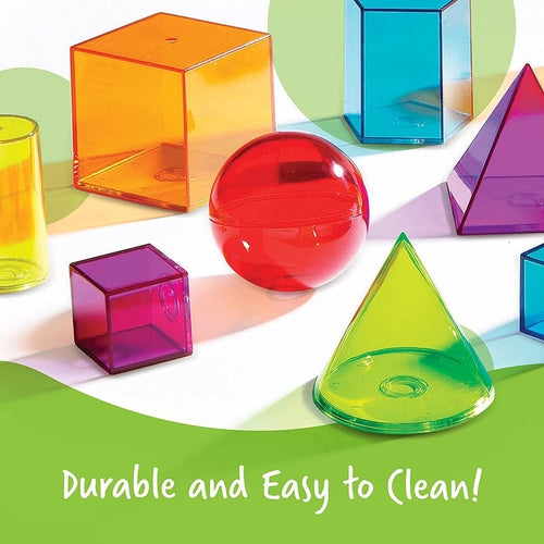 View-Thru® Geometric Solids | Set of 14 by Learning Resources US | Age 8+