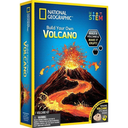 Volcano Science Kit | Build, Paint and then make it Erupt | by National Geographic | Age 8+