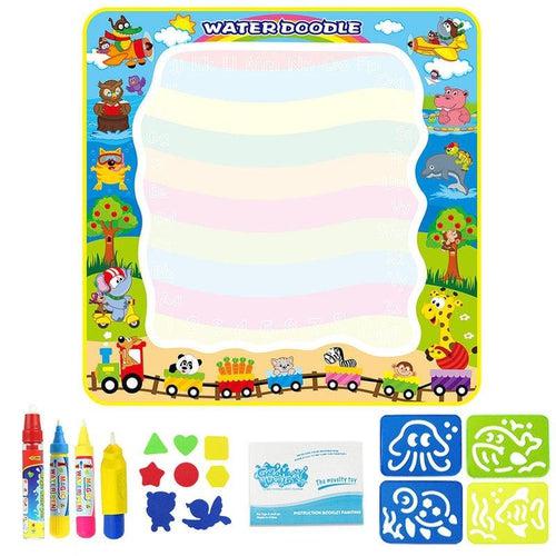 Water Doodle Mat - painting by water set - original, 100X100 CM | Age 3+