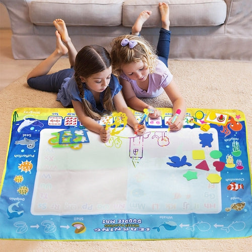 Water Doodle Mat - painting by water set - original, 120X80 CM | Age 3+