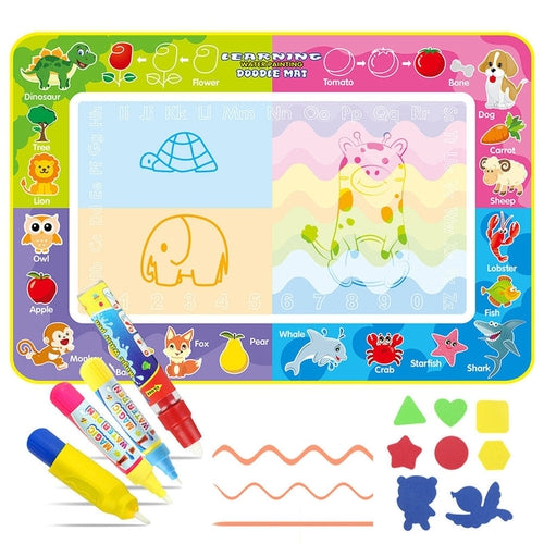 Water Doodle Mat - painting by water set - original, 150X100 CM | Age 3+