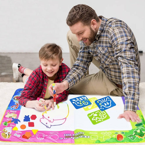 Water Doodle Mat - painting by water set - original, 150X100 CM | Age 3+